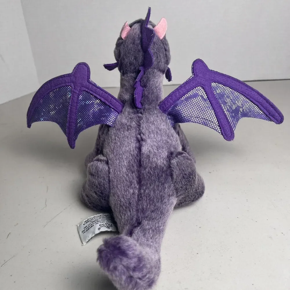 Russ Berrie Purple Pink Dragon Plush Stuffed Animal 7